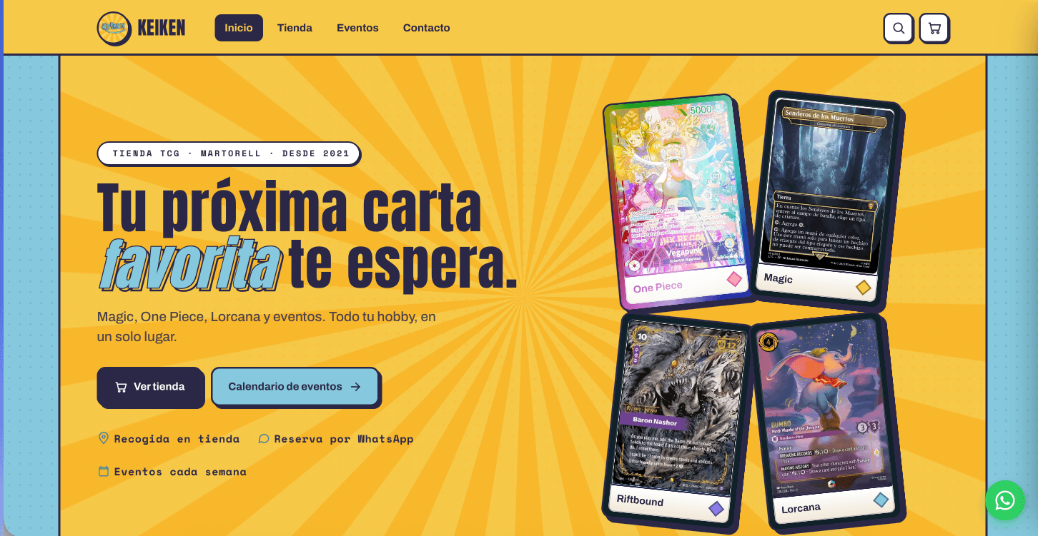 Keiken — Tu próxima carta favorita te espera
